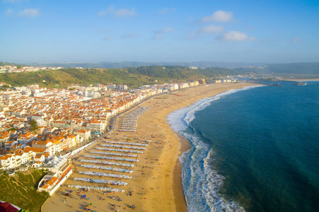 风景 旅游业 纳扎雷 自然 葡萄牙 海滩 海岸线 旅行 海岸