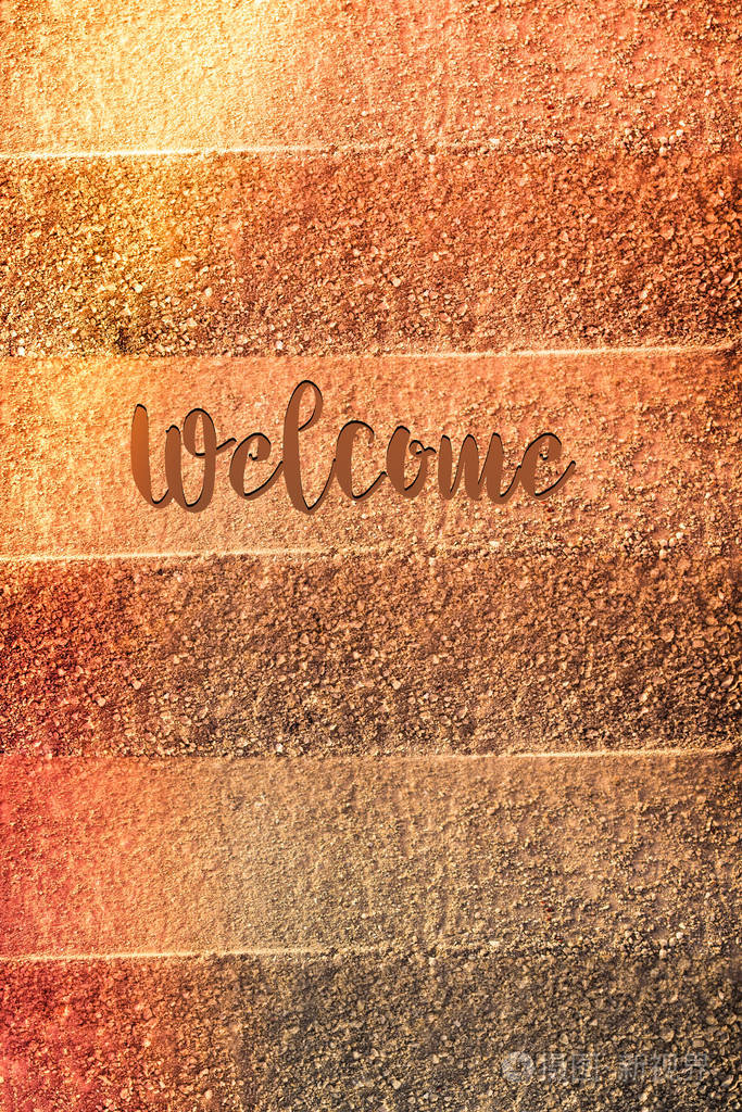 welcomesignwordingtextonabackgroundforbusinessconcept