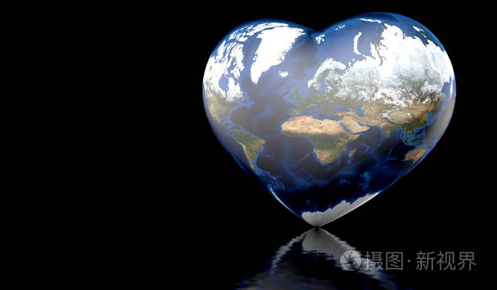 心脏形状的地球