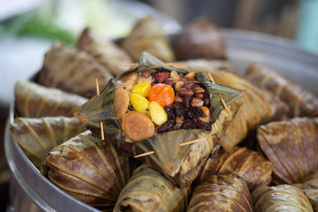 中国甜食粽子图片