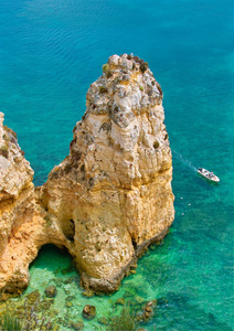 风景 阿尔加维 海岸 海岸线 海景 海滩 夏季 海湾 悬崖