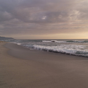 海滩 哥斯达黎加 日出 波动 海洋 海岸 海岸线 海滨 日落