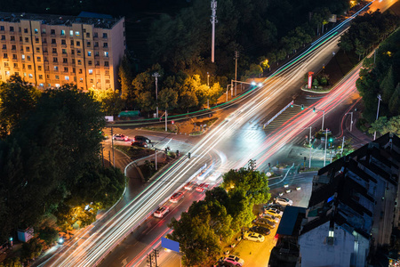 moving car with blur light 