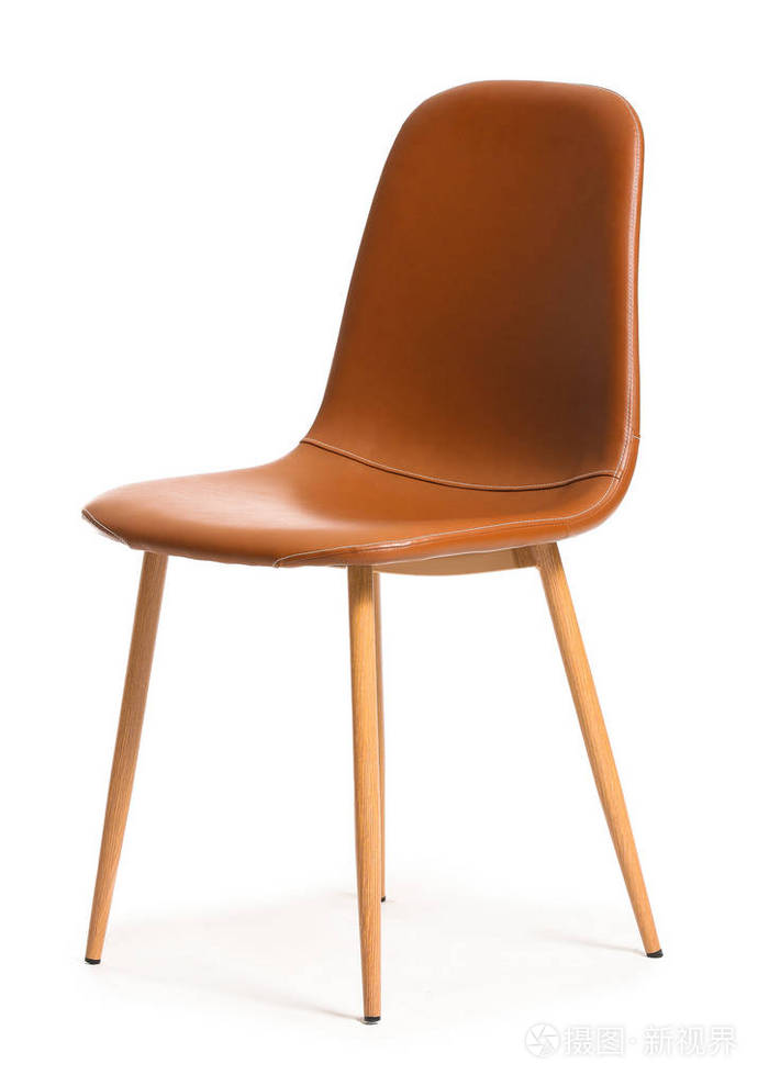 白色背景的现代椅子