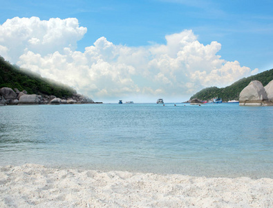 假日 海滩 海湾 波动 太阳 天空 自然 旅行 海景 天堂