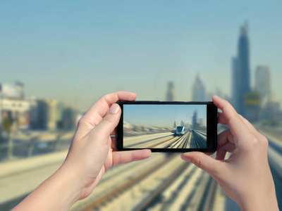 手机 迪拜 阿联酋 建筑学 地铁 旅行 火车 建设 运输