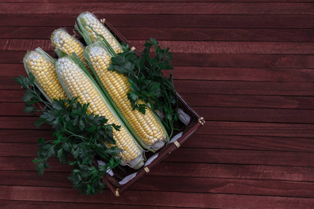 健康 玉米 蔬菜 篮子 桌子 柳条 夏天 黄瓜 维生素 食物