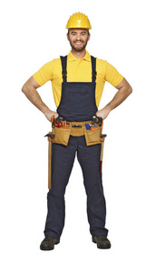 木匠 男人 修理 杂工 建设 电工 行业 工头 工具 安全帽