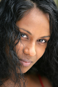 美丽的 黑发 西班牙裔 肖像 美女 漂亮的 眼睛 头发 成人