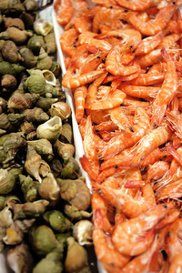 海鲜 营养 烹饪 对虾 市场 餐厅 甲壳类动物 晚餐 美食家