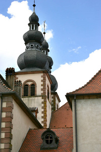 房子 房屋 洛林 屋顶 教堂 城市 外观 尖塔