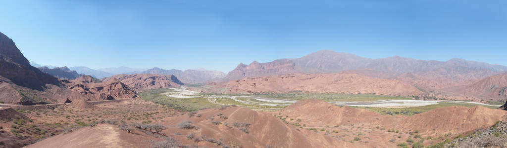 旅游业 旅行 高的 自然 沙漠 山谷 全景图 全景 阿根廷