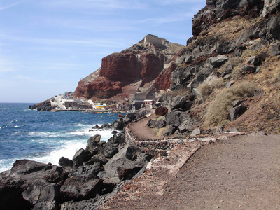 海滩 旅行 旅游 海洋 旅游业 小岛 地中海 火山作用 海岸