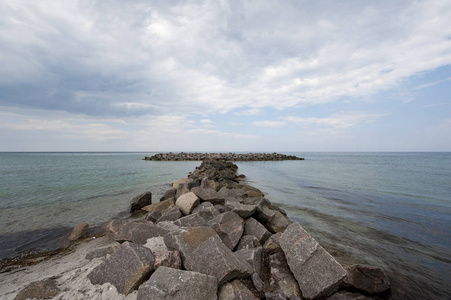 撕裂 波罗的海 水域 防波堤 海洋 海岸保护 旅行 海岸