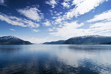 精彩的 风景 很完美 森林 美丽的 阿尔卑斯山 全景图 挪威