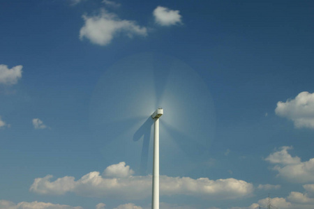现在的 风车 生态学 能量 运动 天空 移动 白种人 小齿轮