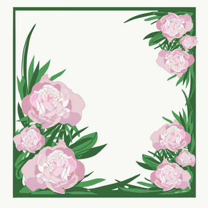 卡片 浪漫的 美丽的 纺织品 花的 植物区系 婚礼 牡丹
