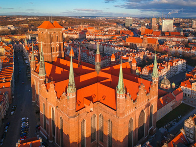 历史 旅游业 波罗的海 天空 格但斯克 大教堂 外部 天线