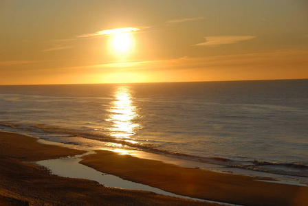 暮光 日落 海滨 海滩 天气 海洋 反射 太阳 自然 闪耀