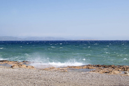 海岸 地平线 希腊 夏天 自然 美女 海岸线 天空 环境