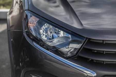 Headlight of a modern car 