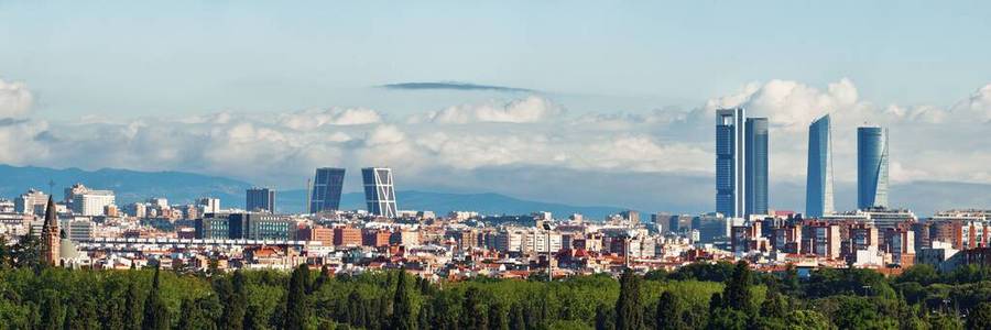 Madrid rooftop view 