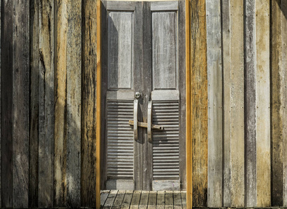 Old wooden door 