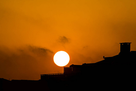 太阳 早晨 天空 轮廓 自然 建筑 旅行 夏天 日落 风景