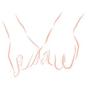 手拉勾小纹身图片