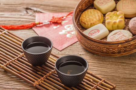 糕点文化糕点和茶照片