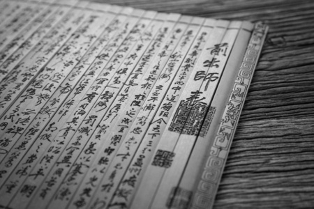 中国古典文学竹简照片