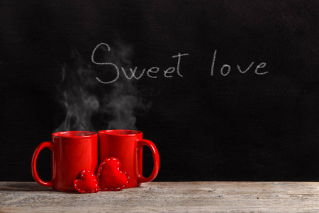 咖啡 蒸汽 情人 纹理 艺术 假日 浪漫 浪漫的 消息 庆祝