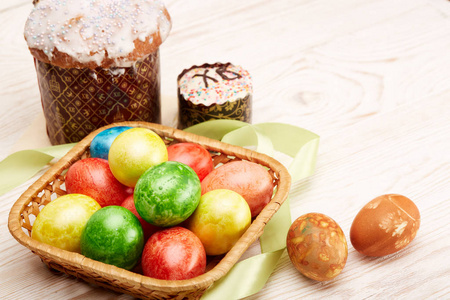 假日 篮子 祝贺 基督教 食物 邀请 复活节 复活 丝带