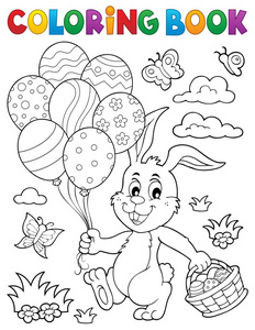 插图 油漆 兔子 复活节 鸡蛋 季节 绘画 动物 啮齿动物