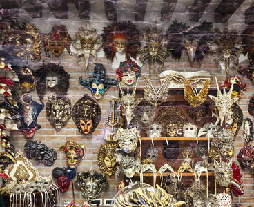 节日 商店 威尼斯 面对 服装 神秘的 威尼斯人 幻想 神秘