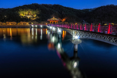 自然 在里面 韩国人 省份 风景 亚洲 旅行 地标 人行天桥