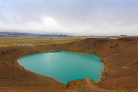 欧洲 地质 自然 风景 吸引力 地标 全景图 火山口 熔岩