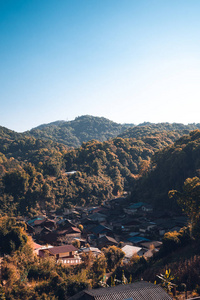 亚细亚乡村山村夜