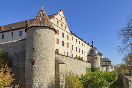 文化 传统 巴伐利亚 维尔茨堡 要塞 古老的 外观 在里面