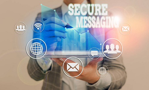 在发送到公司边界之外时保护关键数据的业务概念.照片