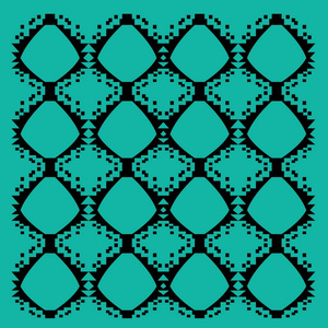 瓦片 阿兹特克 织物 网格 纹理 重复 几何学 圆圈 插图
