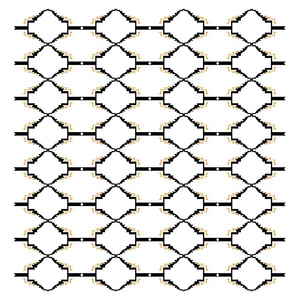 纺织品 打印 阿兹特克 插图 墙纸 重复 要素 网格 六角形
