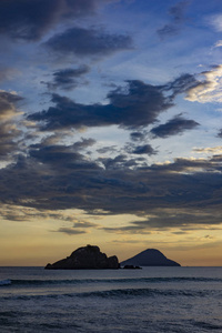 海岸 自然 巴西 夏天 反射 日落 旅游业 海洋 天空 风景