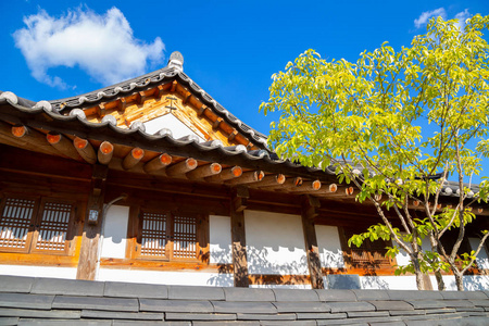 京州朝鲜族传统民居京津河畔村