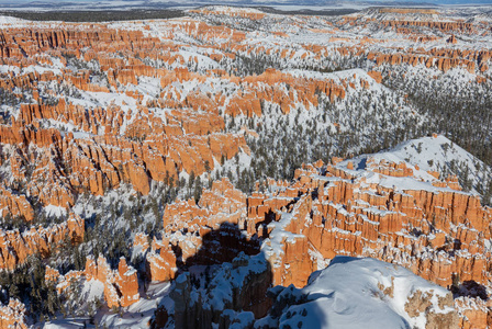 砂岩 悬崖 西南 犹他州 不祥之人 荒野 峡谷 自然 冬天