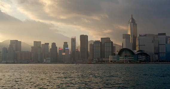 港湾 场景 商行 太阳 天际线 办公室 摩天大楼 天空 建筑学