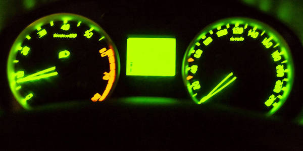 black and green car dashboard 