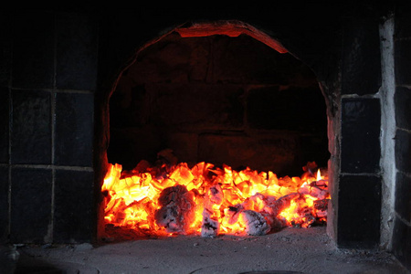 壁炉 木材 热的 燃烧 燃烧器 颜色 瓦片 黑暗 火炉 火焰