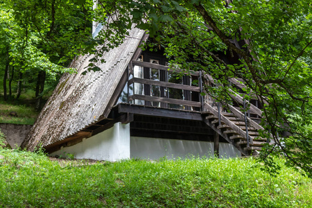 建筑学 夏天 房子 小屋 森林 古老的 建筑 花园 旅行