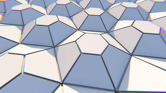 科学 网络 马赛克 蜂巢 六角形 连接 技术 墙纸 三维